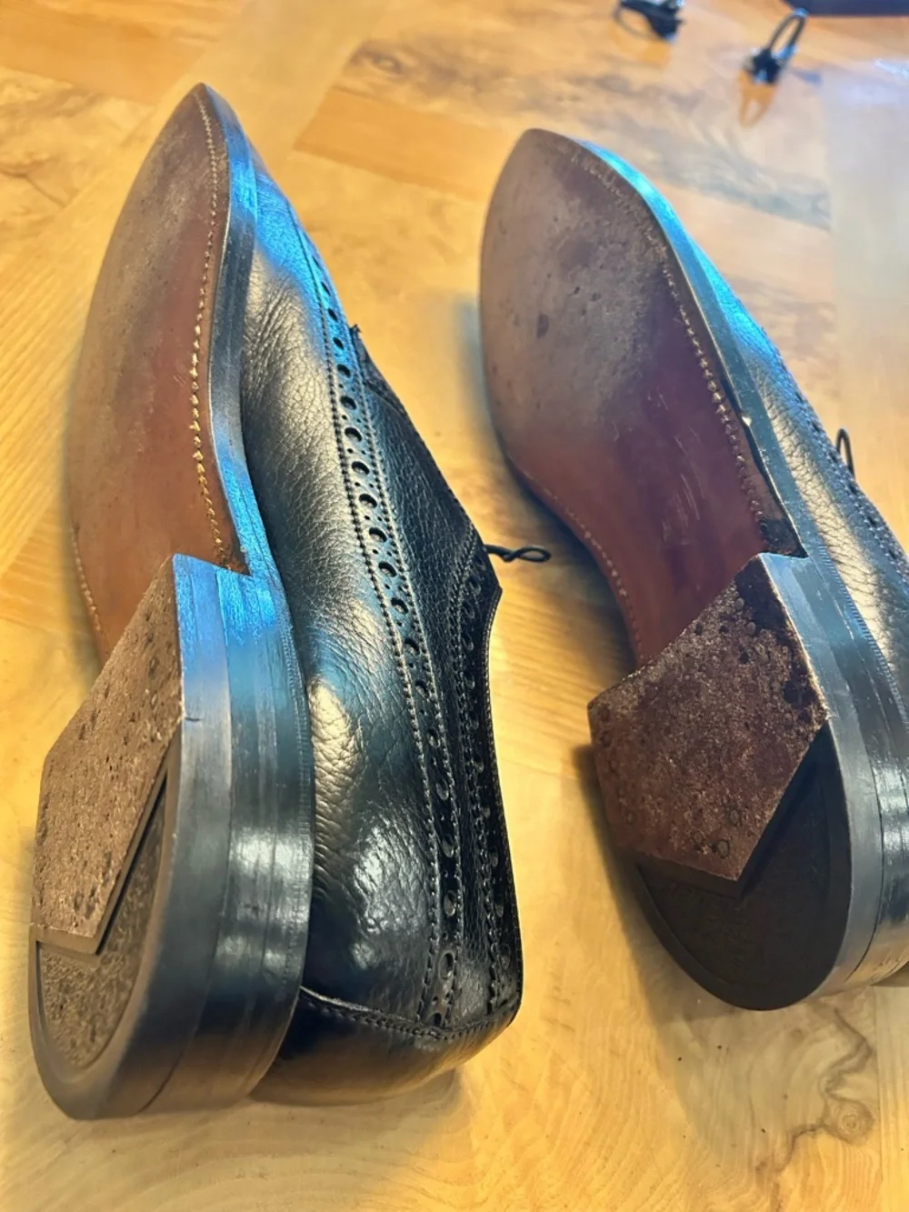 Nunn Bush polished wingtip